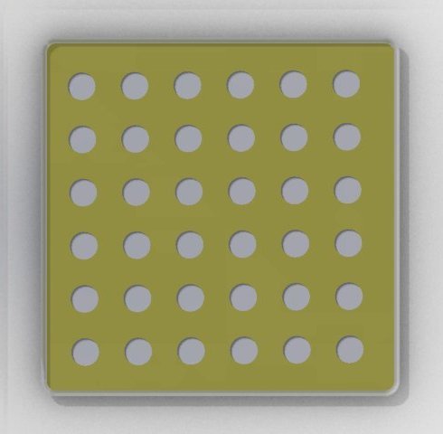 240 mm Nunc Bio-Assay Dish - Large Plate Zones - Latin Square